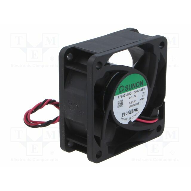 SUNON Fan: DC; 60x60x25mm; axial; 12VDC