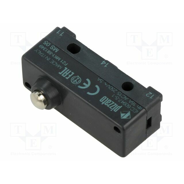 PIZZATO ELETTRICA Microswitch SNAP ACTION; 16A/250VAC