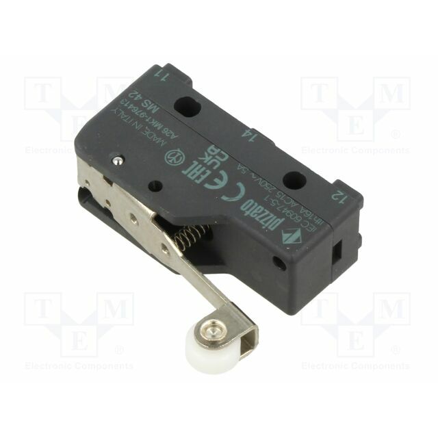 PIZZATO ELETTRICA Microswitch SNAP ACTION; 16A/250VAC
