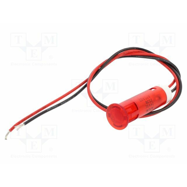 APEM Indicator: LED; flat; red; Ø8mm
