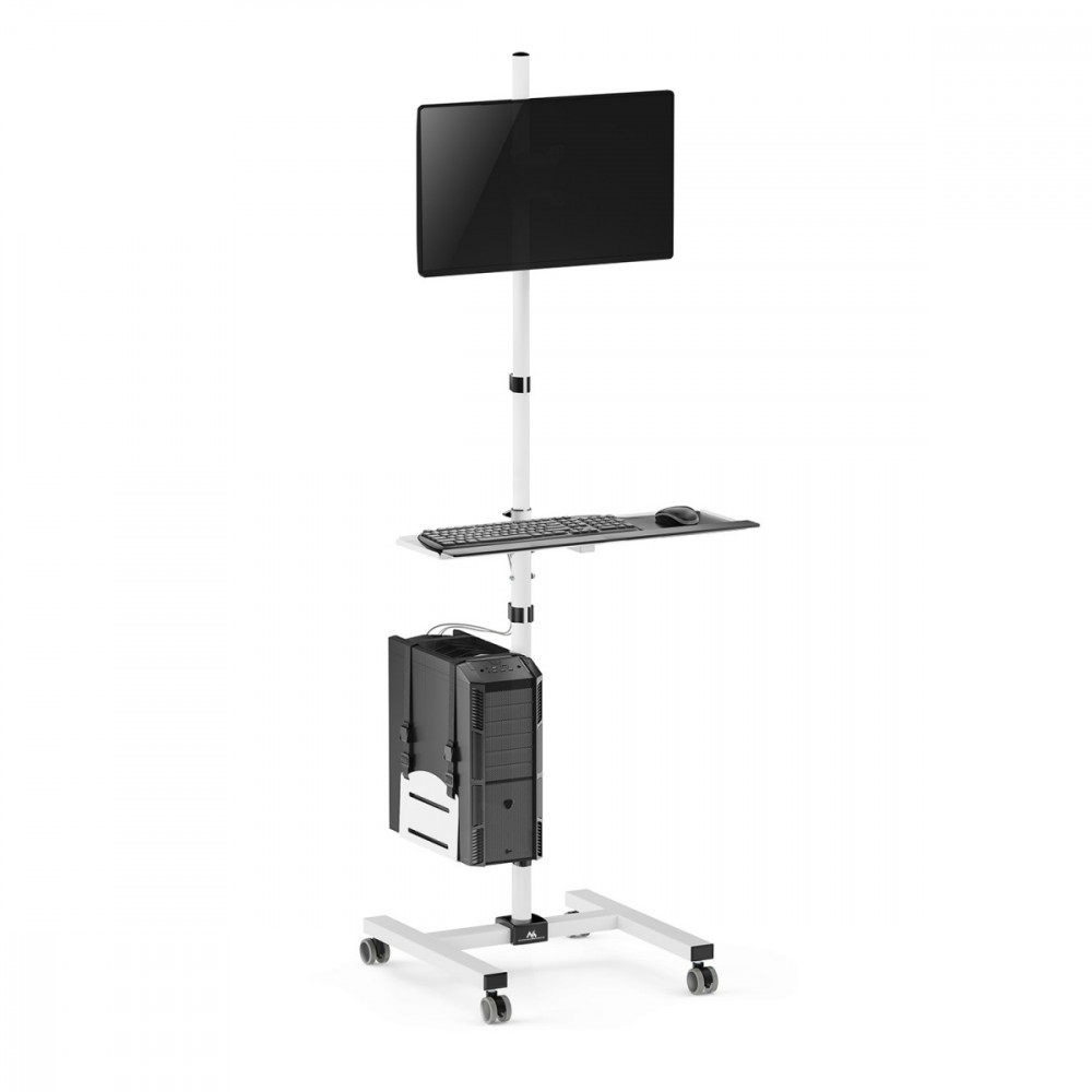 Maclean professional laptop stand cart, mobile