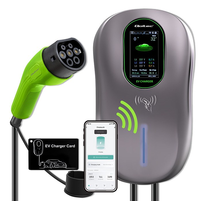 QOLTEC EV Charging Station 2-in-1 Type