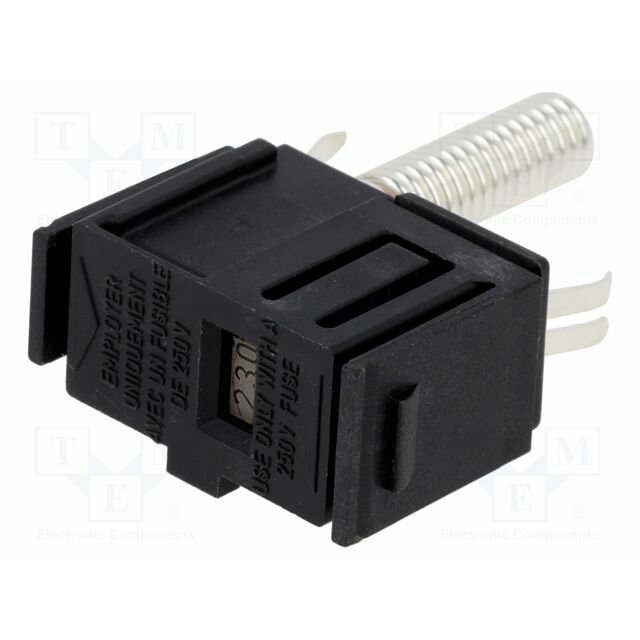 SCHURTER Fuse holder; 5x20mm; 250V; 115VAC