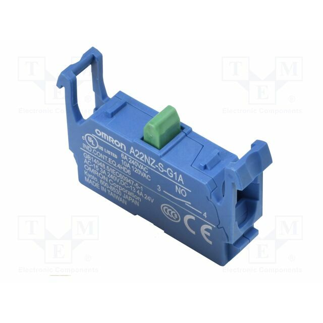 OMRON Contact block; 22mm,30mm; A22NZ