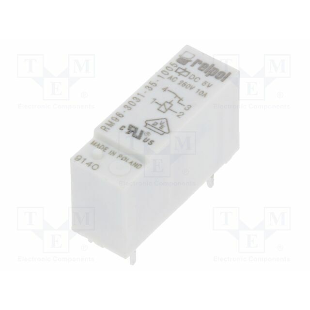 RELPOL Relay: electromagnetic; Ucoil: 5VDC; SPST-NC