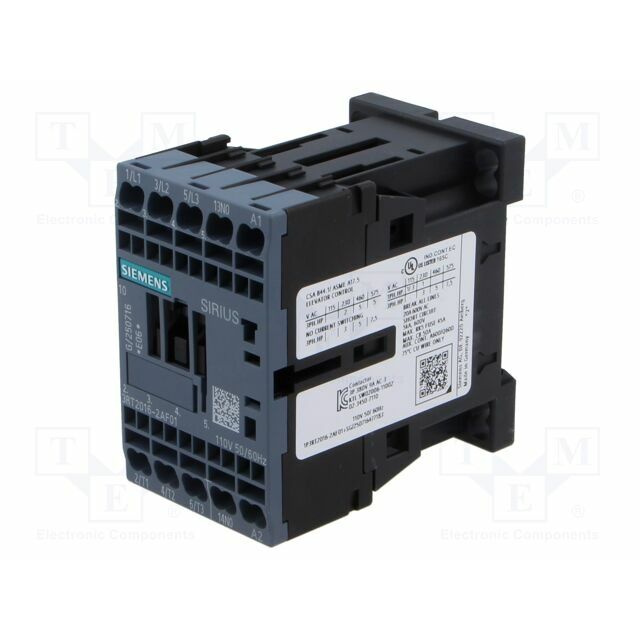 SIEMENS Contactor: 3-pole; NO x3; Auxiliary