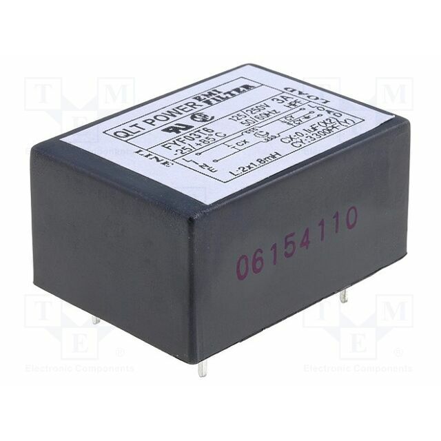 QLT POWER Filter: anti-interference; 250VAC; Cx: