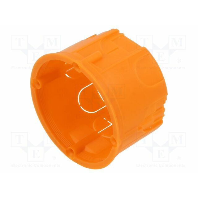 Enclosure: junction box; Ø: 63mm; plaster