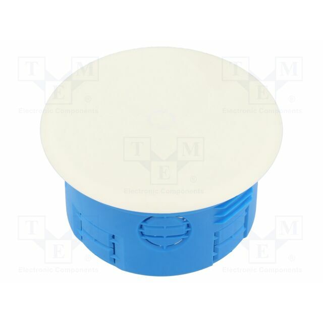 Enclosure: junction box; Ø: 88mm; plaster