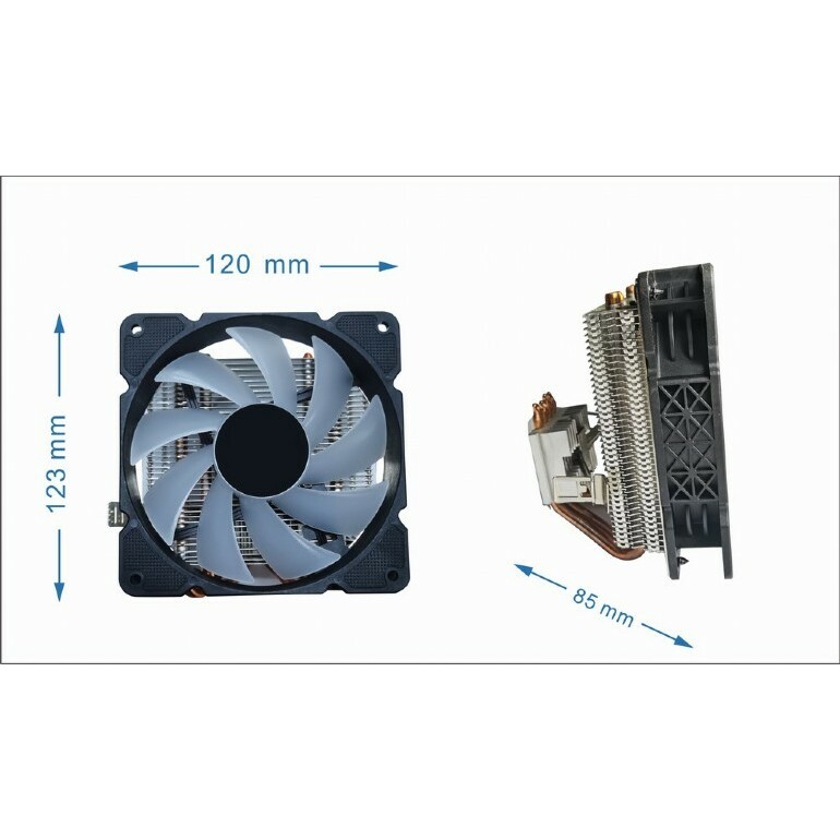 Dzesētājs Gembird Multicolor LED 100 W