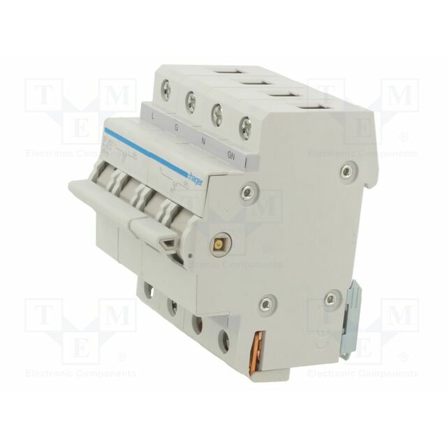 HAGER Mains-generator switch; Poles: 1+N; 400VAC