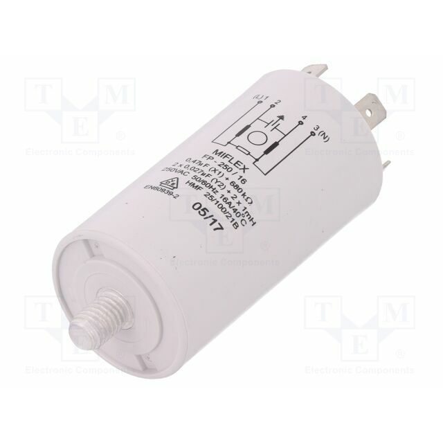 MIFLEX SOLUTIONS Filter: anti-interference; 250VAC; Cx: