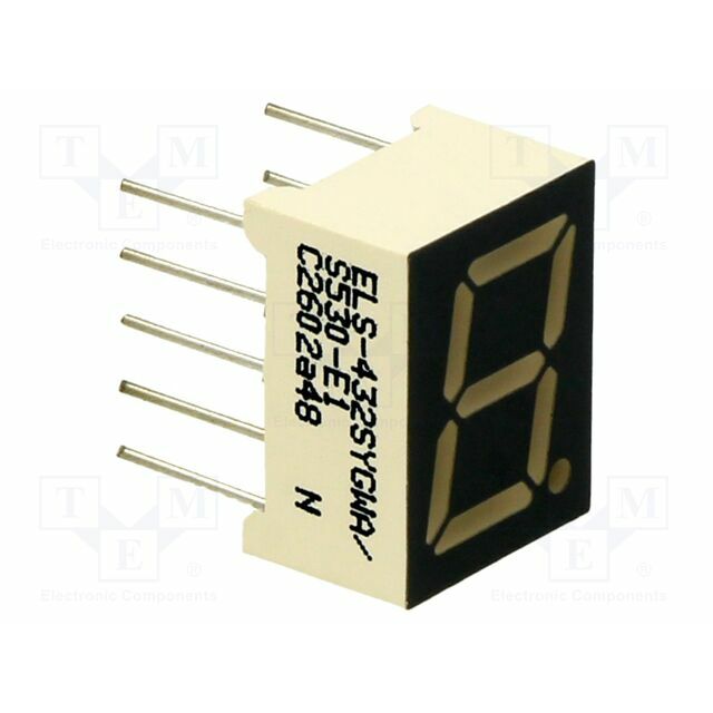 EVERLIGHT Display: LED; 7-segment; 10mm; No