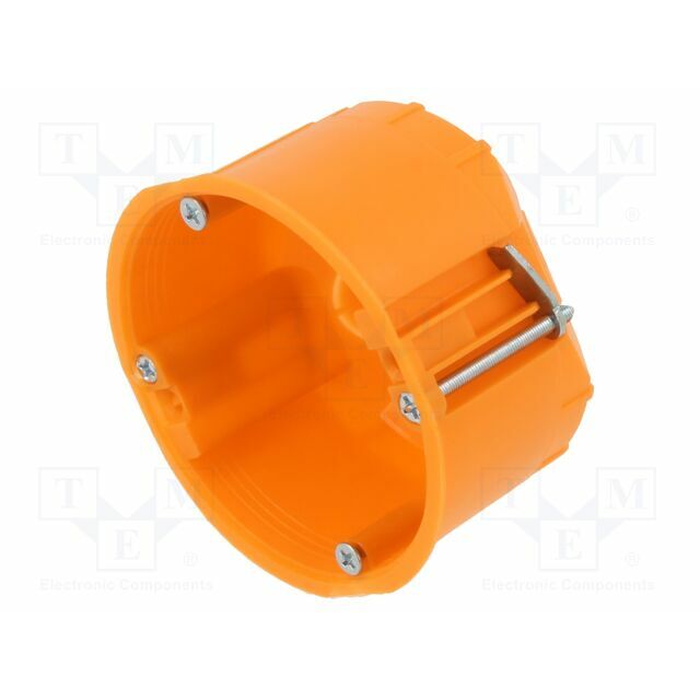 Enclosure: junction box; Ø: 68mm; plaster