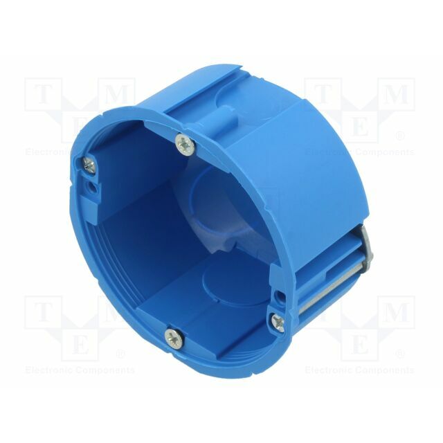 Enclosure: junction box; Ø: 68mm; plaster