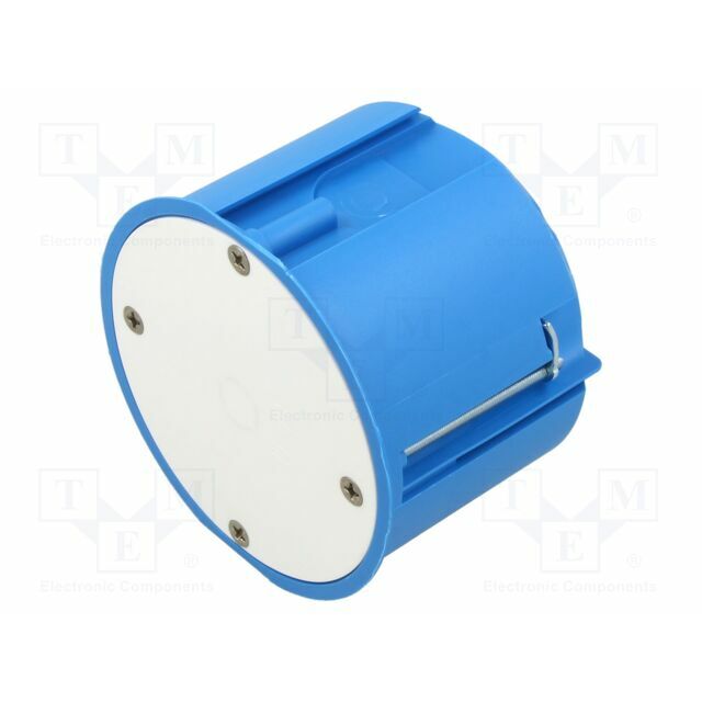 Enclosure: junction box; Ø: 74mm; plaster