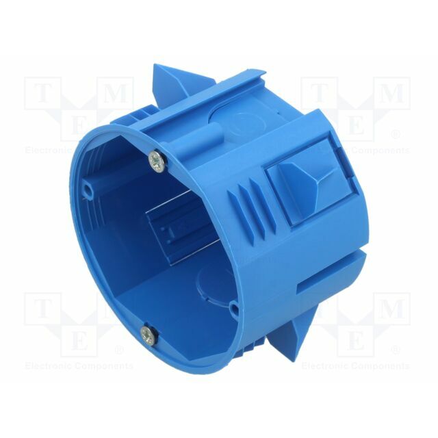 Enclosure: junction box; Ø: 68mm; plaster