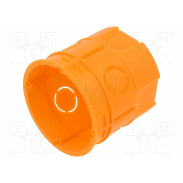 Enclosure: junction box; Ø: 63mm; plaster