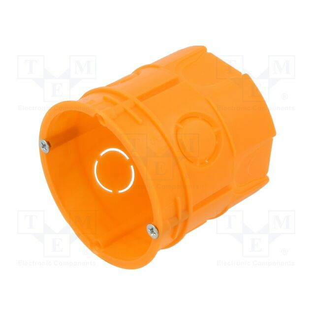 Enclosure: junction box; Ø: 63mm; plaster