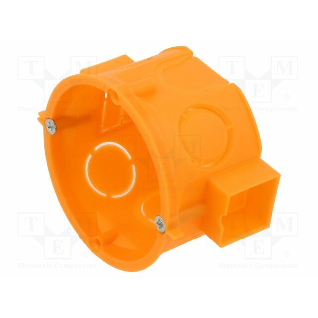 Enclosure: junction box; Ø: 65mm; plaster