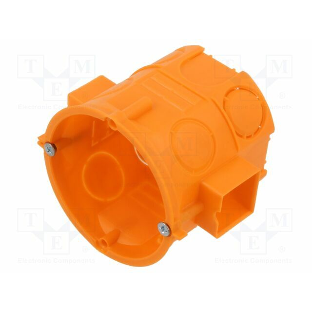 Enclosure: junction box; Ø: 65mm; plaster