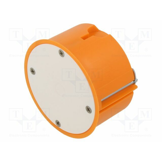 Enclosure: junction box; Ø: 74mm; plaster