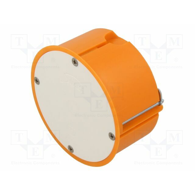 Enclosure: junction box; Ø: 83mm; plaster