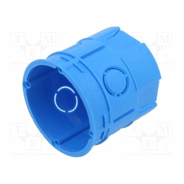 Enclosure: junction box; Ø: 63mm; plaster