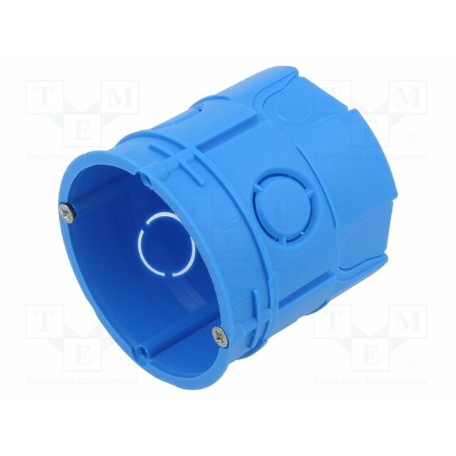 Enclosure: junction box; Ø: 63mm; plaster