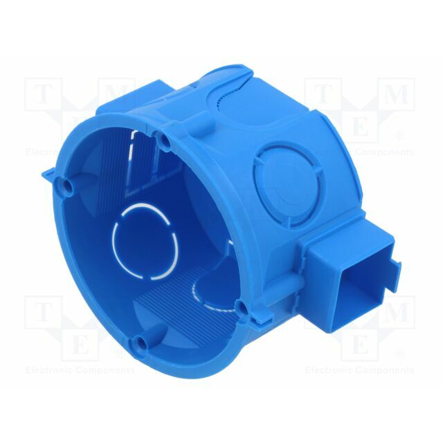 Enclosure: junction box; Ø: 65mm; plaster