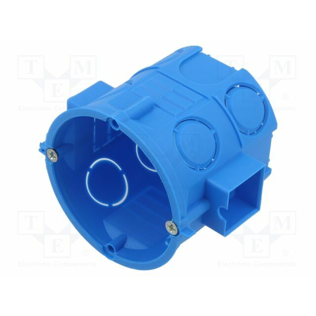 Enclosure: junction box; Ø: 65mm; plaster