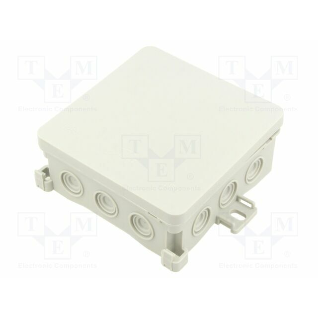 Enclosure: junction box; X: 100mm; Y: