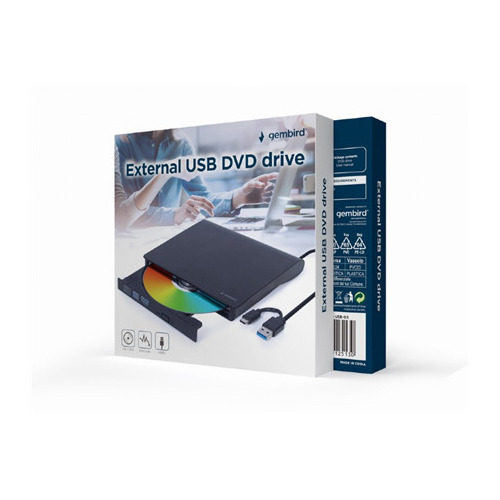 Gembird DVD-USB-031 Ārējais plānais DVD rakstītājs