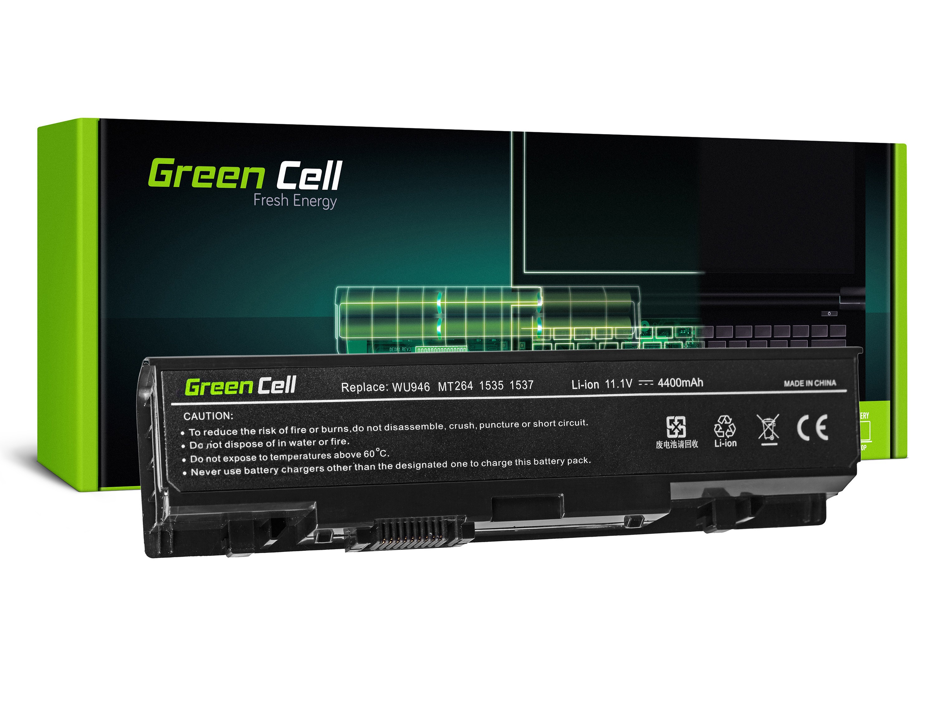 Green Cell Battery WU946 for Dell