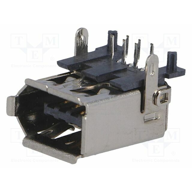 CONNFLY Connector: IEEE1394; socket; THT; PIN: