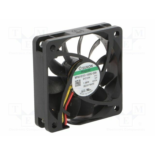 SUNON Fan: DC; 60x60x15mm; axial; 12VDC