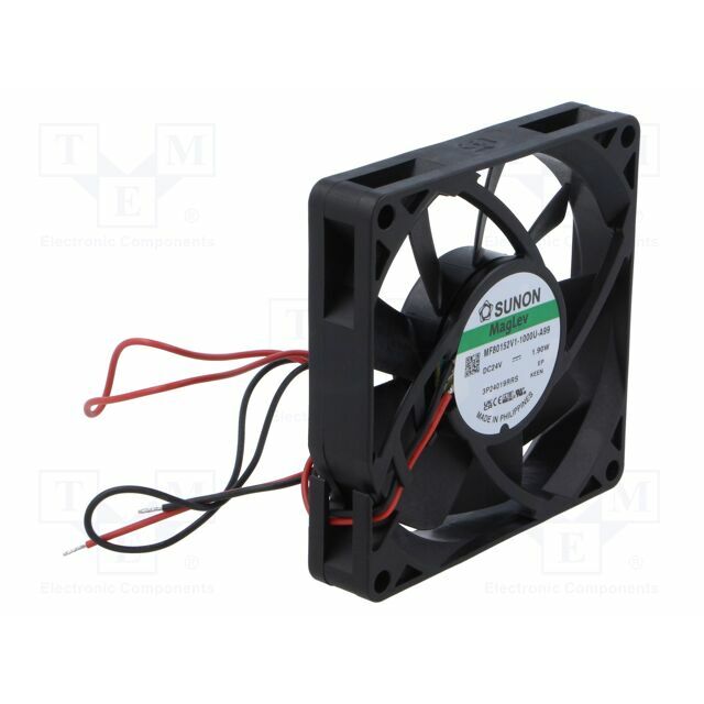 SUNON Fan: DC; 80x80x15mm; axial; 24VDC