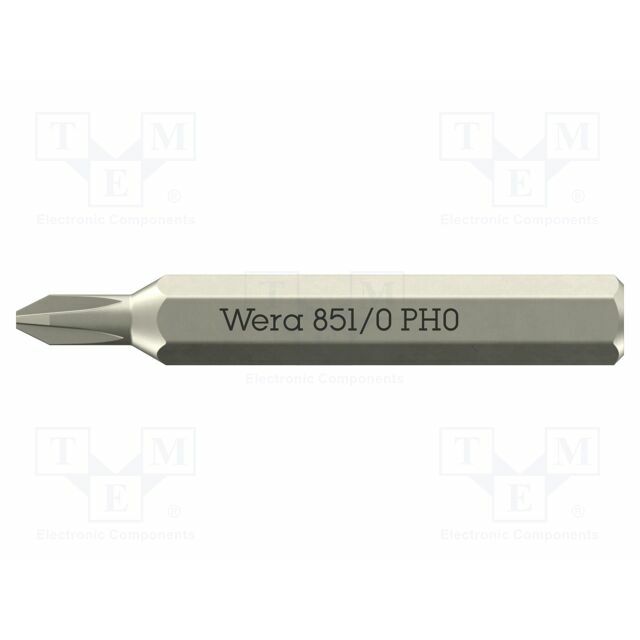 Screwdriver bit; Phillips Recess®; PH0; 851/0
