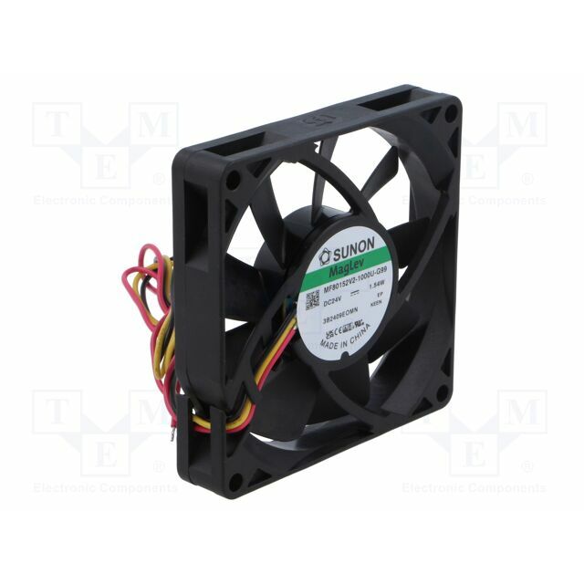 SUNON Fan: DC; 80x80x15mm; axial; 24VDC