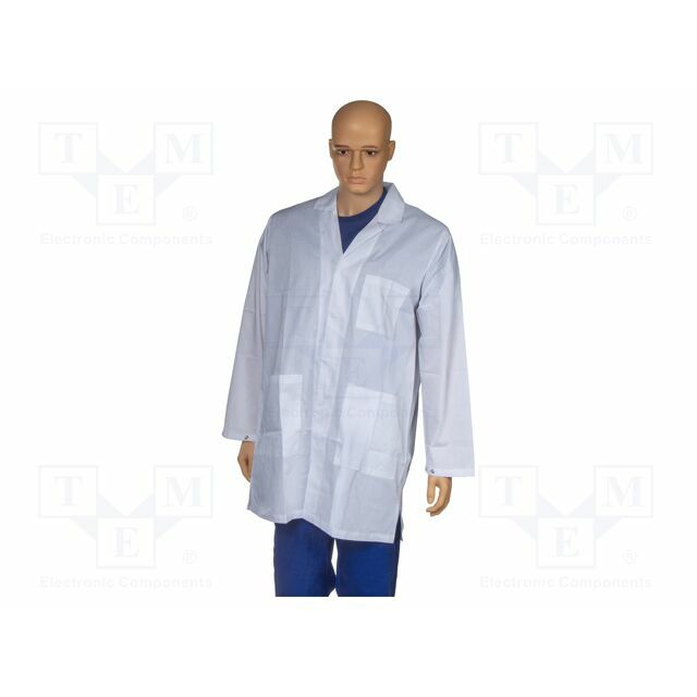 EUROSTAT GROUP Coat; ESD,unisex; white