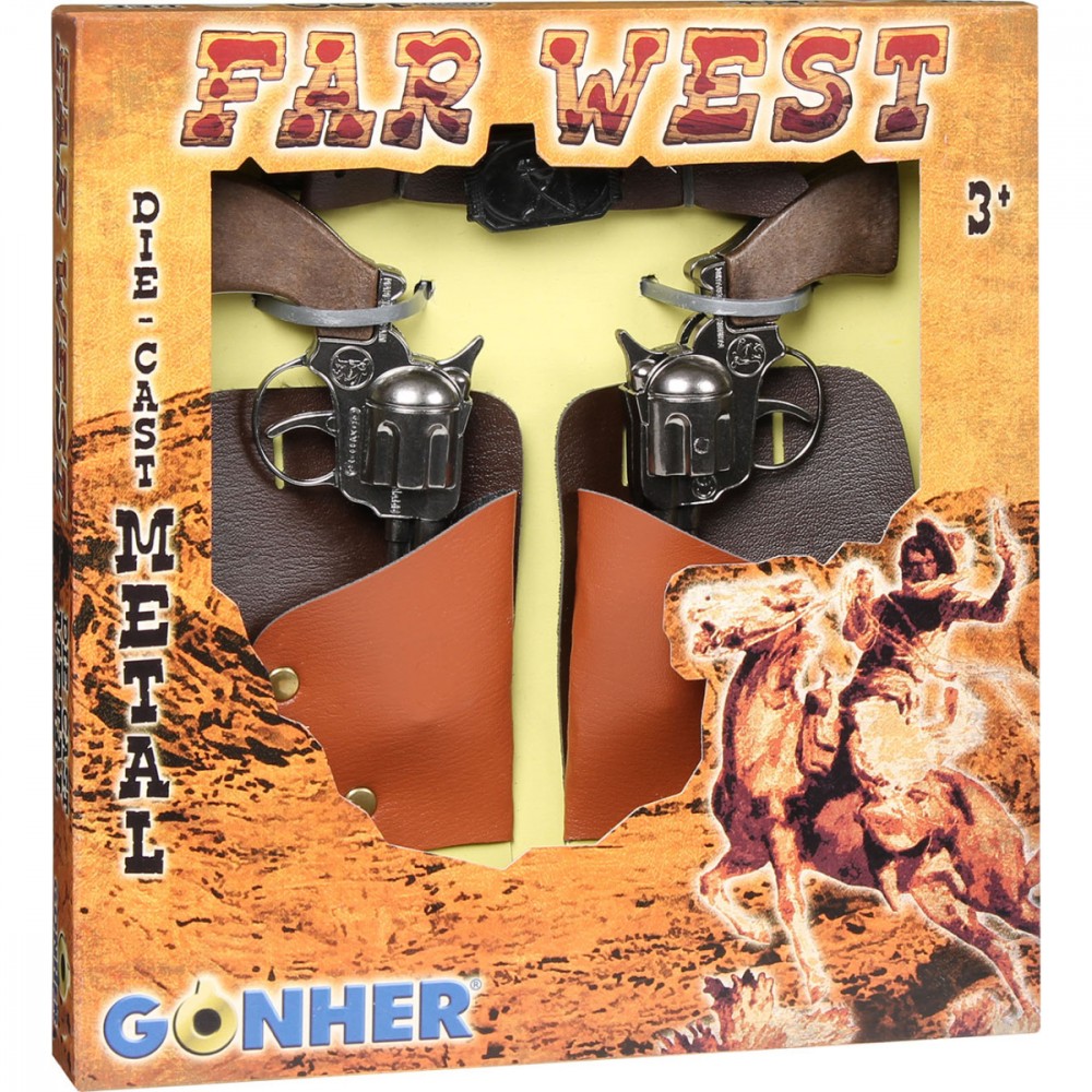 Pulio Cowboy revolver set metal GONHER