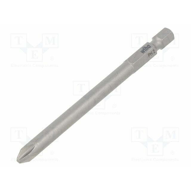 Screwdriver bit; Phillips; PH2; 1/4"; Overall