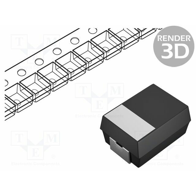 VISHAY Capacitor: tantalum; 68uF; 16VDC; SMD