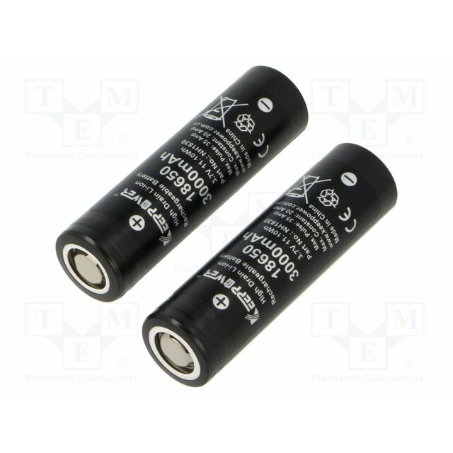 KEEPPOWER Re-battery: Li-Ion; 18650,MR18650; 3000mAh