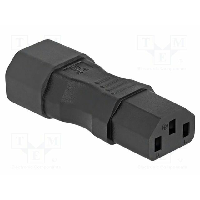 Adapter; IEC C13 female,IEC C14