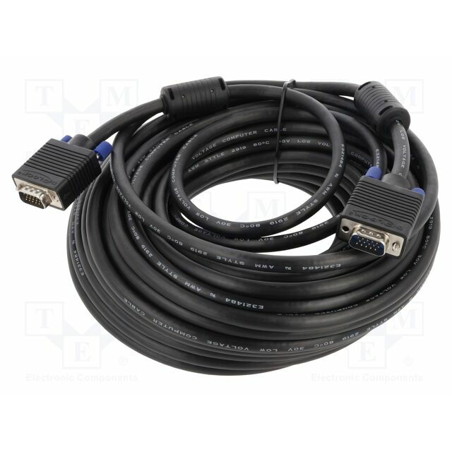 Cable; D-Sub 15pin plug,both sides