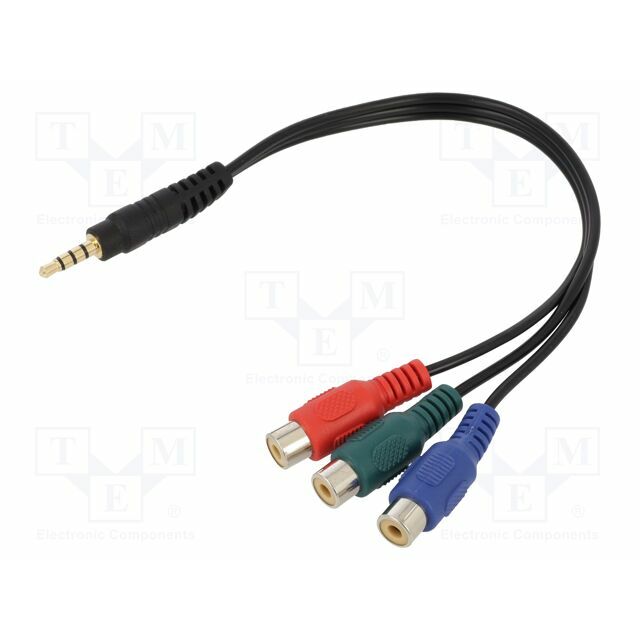 Cable; Jack 3,5mm 4pin plug
