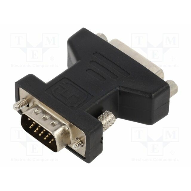 Adapter; D-Sub 15pin plug,DVI-I (24+5)