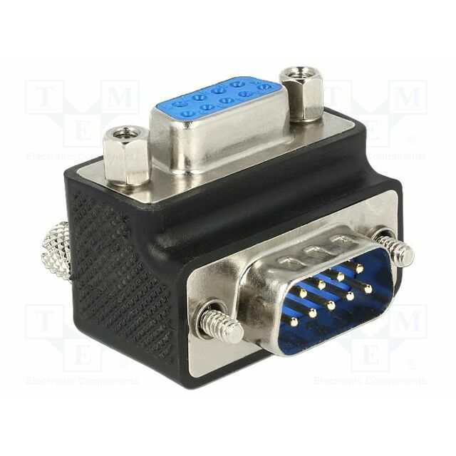 Adapter; D-Sub 9pin socket 270° up/down
