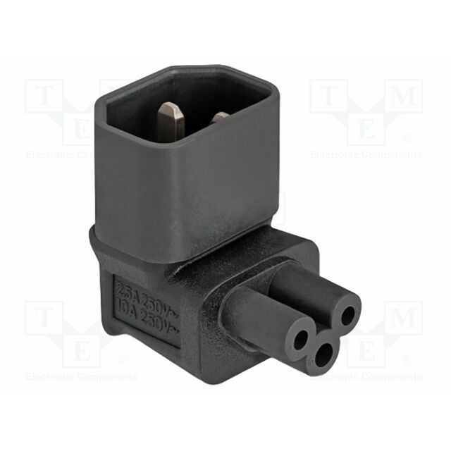 Adapter; IEC C14 male,IEC C5
